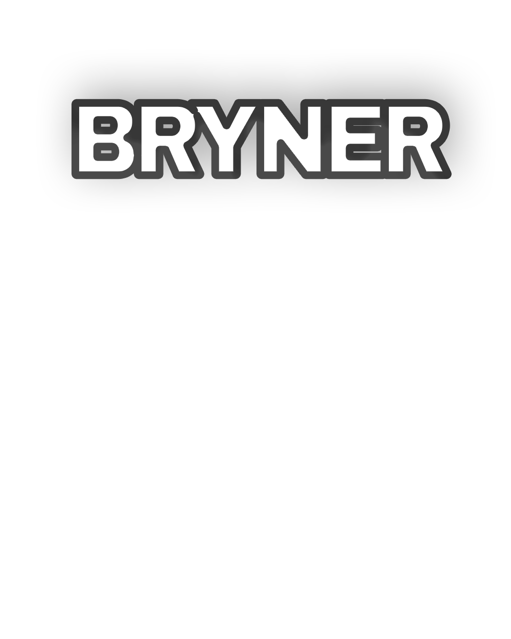 Outlined last name layer