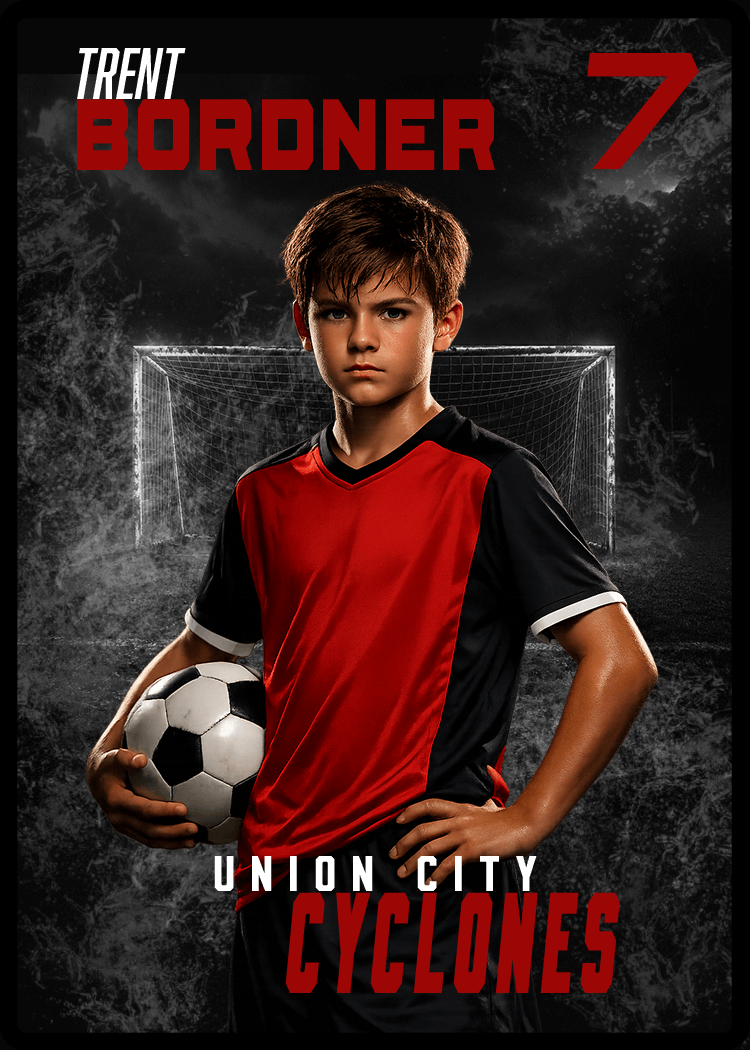 Starter Trading Card template preview